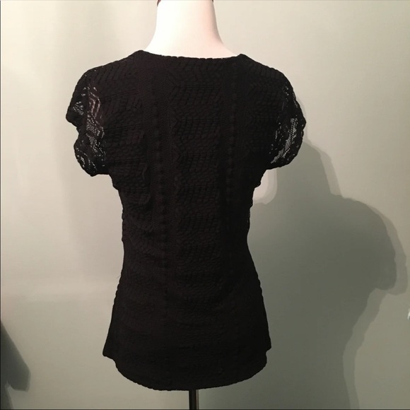 Alfani black lace blouse - Picture 5 of 6